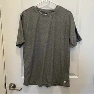 Vuori Strat Tech Tee, Men’s Large, Heather Gray